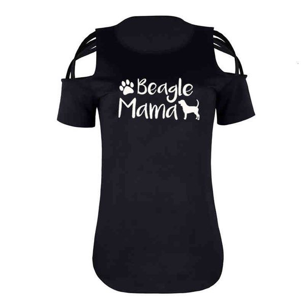 

arrival beagle mama printed t shirt funny 100%cotton t-shirt dog lover shirts for dog mom beagle mom tees, White
