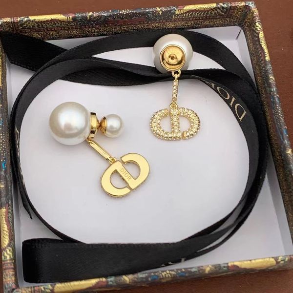 

2021 luxury designer jewelry 21 fan shell pearl high board earrings star net red same 925 silver pin