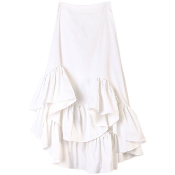 

fashion asymmetrical design black skirt woman sweet ruffles irregular faldas mujer elastic waist female jupe 210514