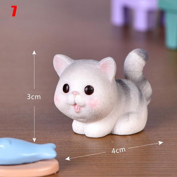 

miniature cat figurine model fairy micro landscape garden decoration kids toy diy gardening ornaments slc88 decorative objects & figurines