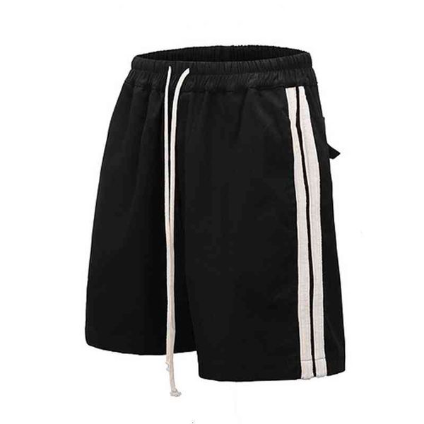 

shorts men ro style side double stripe, White;black
