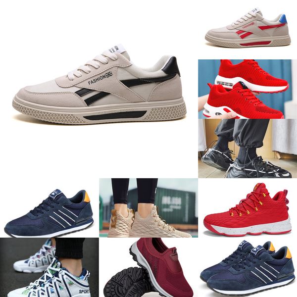 

z5vt 2021 men women running shoes platform trainers beige black grey triple white 334 outdoor sports sneakers size 39-44