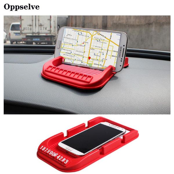 

cell phone mounts & holders oppselve multifunction temporary car parking card telephone number notification cellphone stand mat anti slip pl