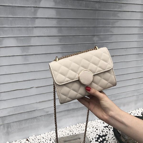 

evening bags 2021 luxury designer handbag style small bag fashion lingge mini solid color women's messenger chain satchels