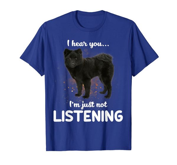 

swedish lapphund i hear you not listening t-shirt, White;black