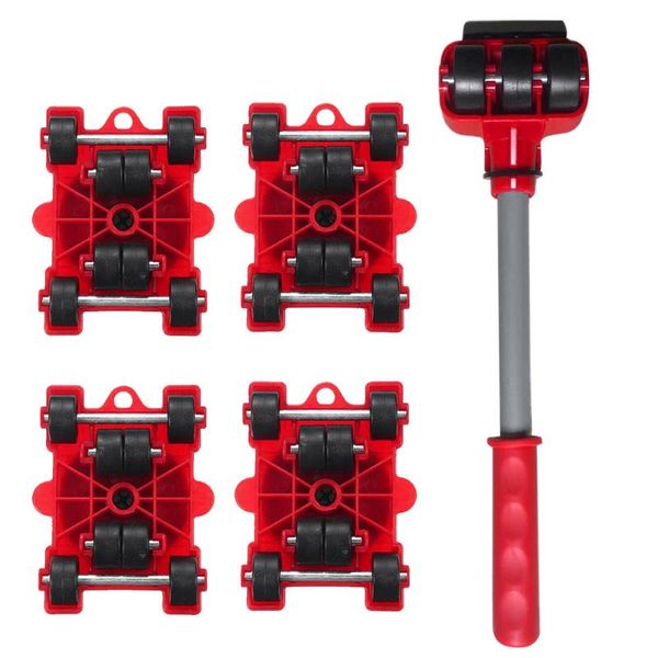 

professional hand tool sets 5pcs transport mini portable abs furniture lifter mover sofas 360 degrees rotation sliders roller heavy stuffs