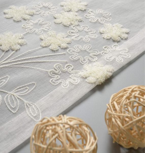 

curtain & drapes bouquet towel embroidered tulle curtains for living room volie sheer screens floral cortinas de sala