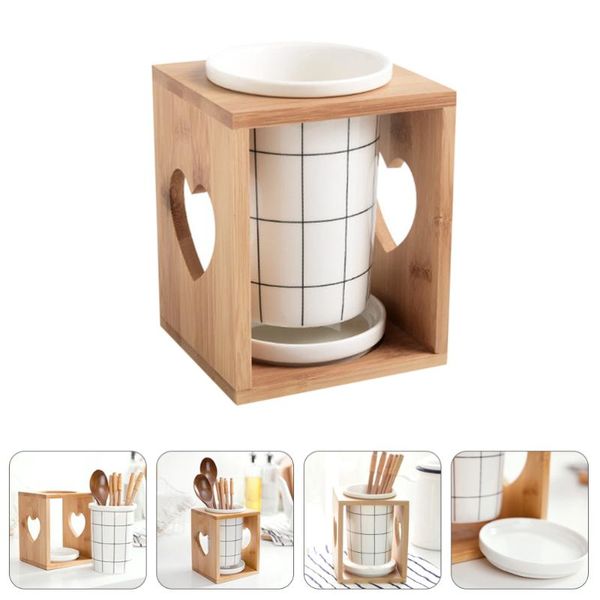 

chopsticks 1pc tableware storage canister chopstick can ceramic container