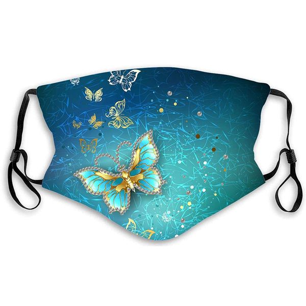 

custom logo new butterfly with 3d digital pattern can put pm2.5 filter dust-proof gas mask
