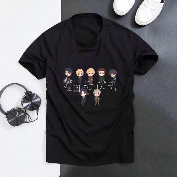 

yuukoku no moriarty moriarty the patriot classic t-shirt, White;black