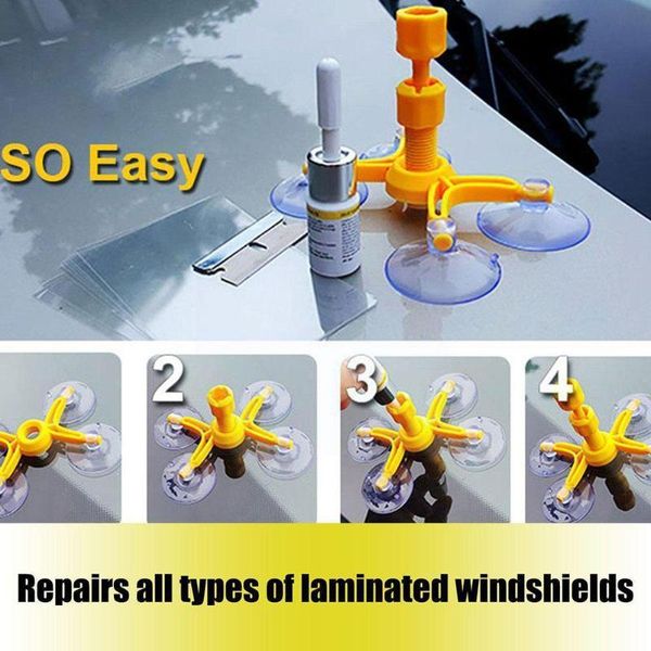 

car cleaning tools styling windshield repair kit window glass scratch auto crack resin v4b8 sealer diy scre poli b9b5