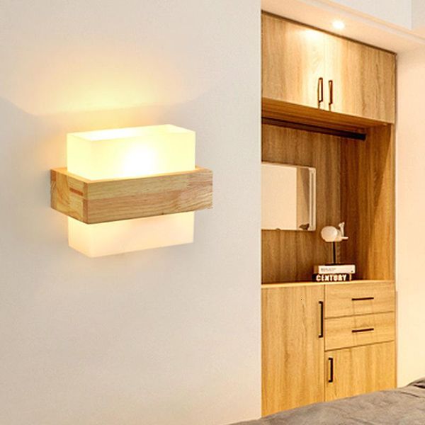 

wall lamp japan modern led bedroom lighting aisle corridors stair solid wood