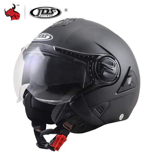 

motorcycle helmets nenki helmet double lens moto open face racing off road casco capacete casque black