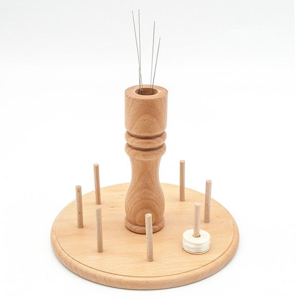 

other arts and crafts 8-axis home type solid wood shelf spool storage rack sewing thread organizer for embroidery