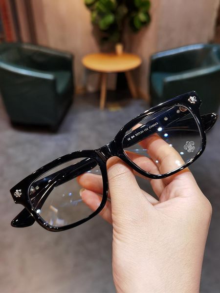 

fashion sunglasses frames jiandan retro plate frame business all-match myopia glasses anti-blue light prescription lens acetate, Black