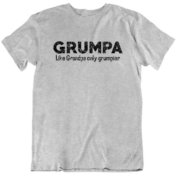 

grumpa funny t shirt, White;black