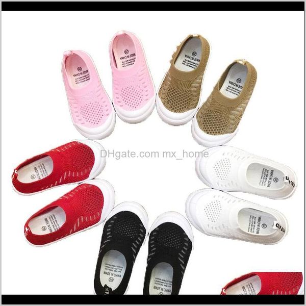 

baby maternity drop delivery 2021 summer flat woven fabrics solid color knitted socks shoe breathable slipon baby elastic sleeves kids shoes, Black;grey