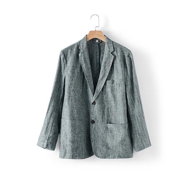 

men's suits & blazers men linen jackets spring summer stripe fashion casual loose fit work business party daily life single breasted 2, White;black