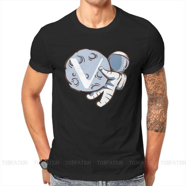 

men's t-shirts vet vechain blockchain crypto cryptocurrency tshirt for men astronaut humor casual sweatshirts t shirt trendy lo, White;black