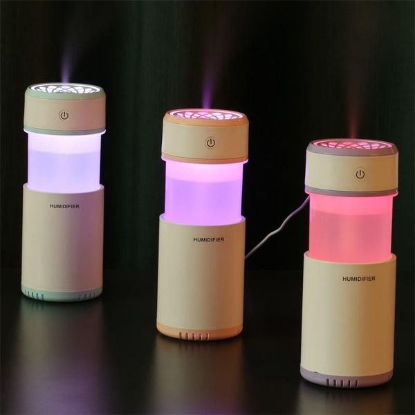 

humidifiers 200ml air humidifier usb ultrasonic mini aroma diffuser purifier led light humidificador for home car mist fogger