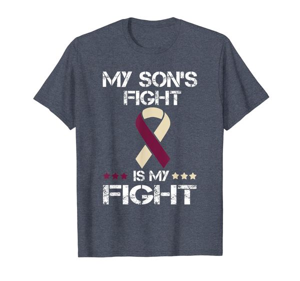 

my son's fight is my fight t shirts head neck cancer gift, White;black