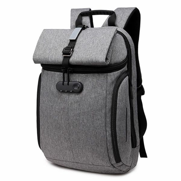 

backpack oxford cloth waterproof male creative fashion casual computer bag men's commuter ol business anti-theft