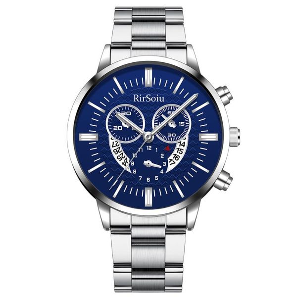 

wristwatches 2021 minimalist men's fashion watches simple men business stainless steel mesh belt quartz watch (small dial no work b3858, Slivery;brown
