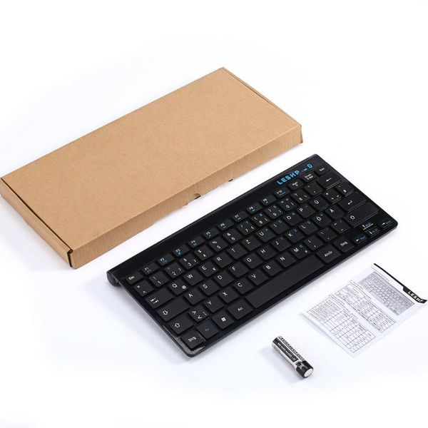 

keyboards leshp universal compact durable slim portable wireless 3.0 keyboard with built in rechargeable battery