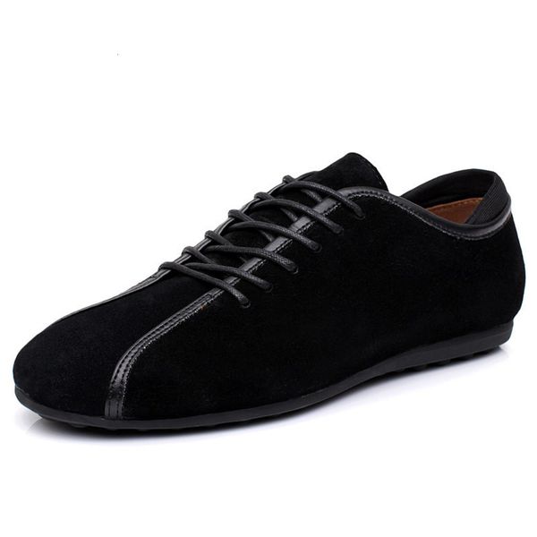 

and spring shoes autumn casual new trend casual lazy doudou walking flat heel lace up men's 28d0 2uc1 i3eq v96u b16n, Black