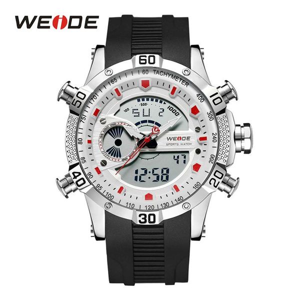 

wristwatches weide mens watches digital sports watch quartz military wristwatch fashion men relogio masculino, Slivery;brown