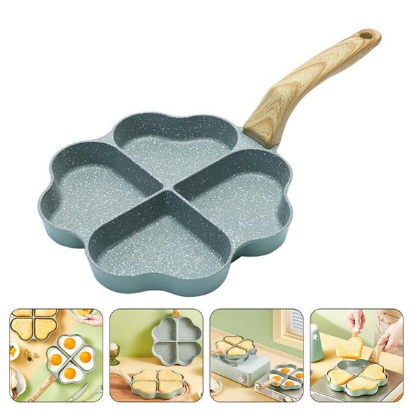 

pans 1pc non-stick egg frying pan practical pot saucepan (assorted color)