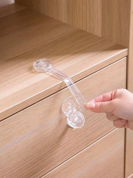 

handles & pulls vanzlife children's cabinet door anti-pinch security lock baby protective drawer refrigerator