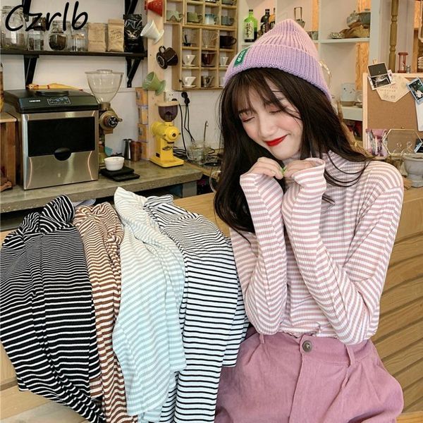 

women's sweaters women sweet preppy style girls striped long sleeve slim all-match japanese lovely autumn classic casual daily chic cut, White;black