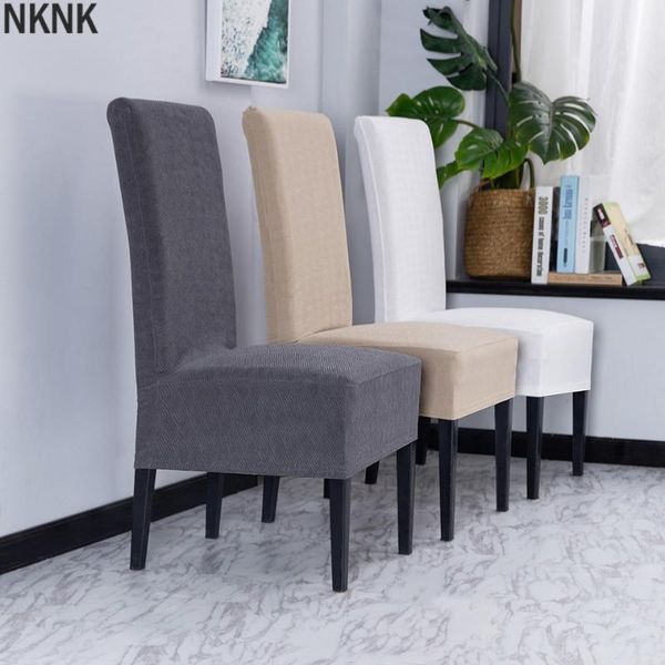 

knitted super soft chair covers spandex elastic dining room for kitchen/banquet el