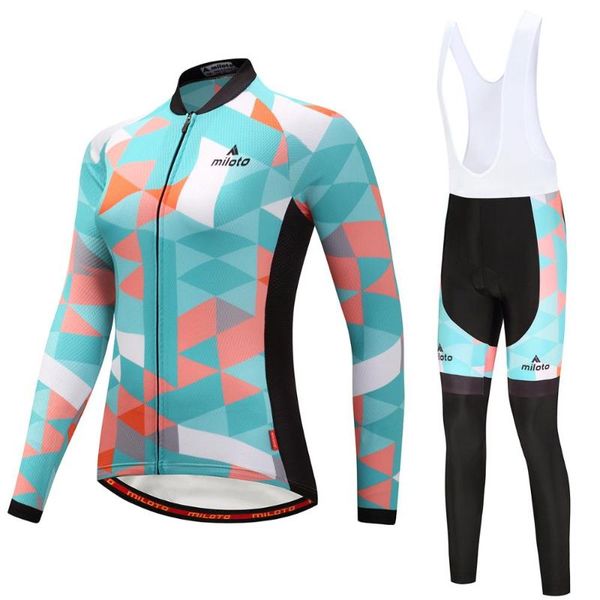

racing sets anti-uv spring womens cycling clothing 100% polyester bicycle wear bike clothes jersey set, Black;blue