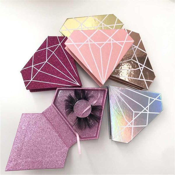 

pairs/lot 25mm mink lashes cruelty 5d eyelashes custom diamond package1