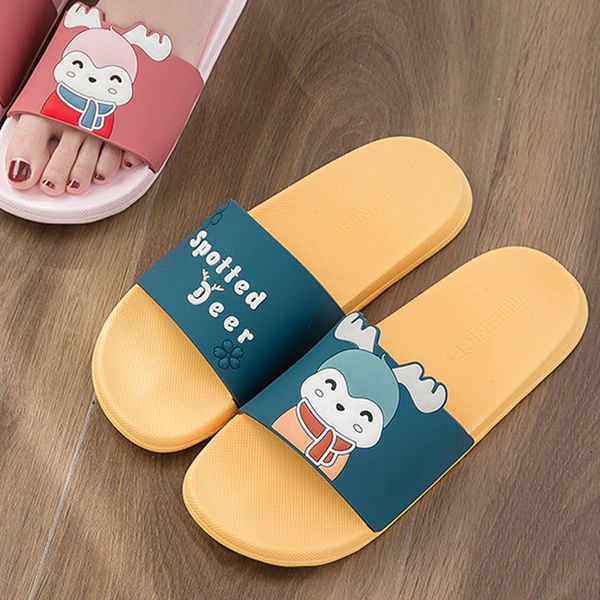 

new 2020 women men indoor slippers comfortable lovers bathroom slipper anti-slip home floor shoes female fashion slides sh295a, Black