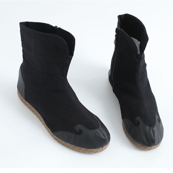 

21 men's long boots leisure outdoor sports cotton, Black