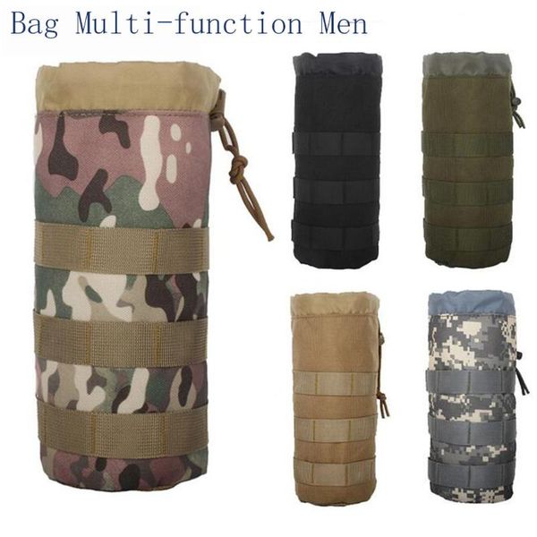 

outdoor bags tactical water bottle bag multi-function men waist pouch upgraded travel holder sport fishing camping bags#p4