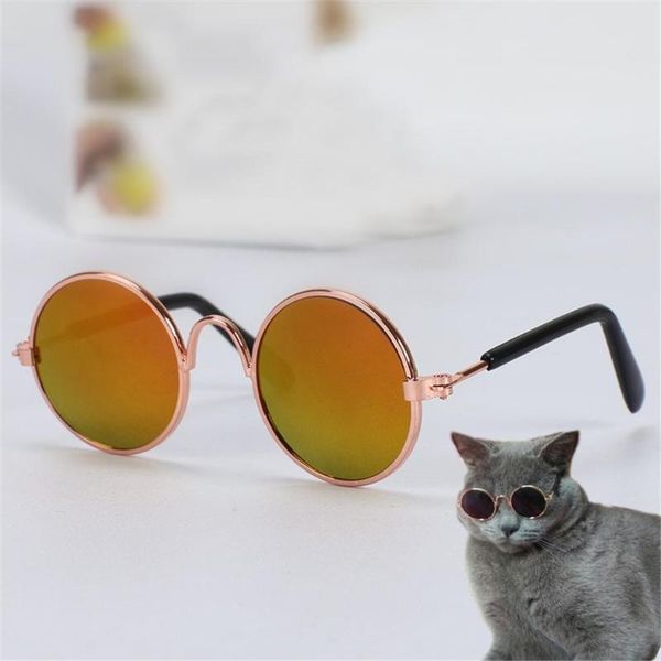 

cat costumes pet glasses funny personality dog sunglasses round puppy eye-wear kitten eye protection pets po prop kitty accessoires