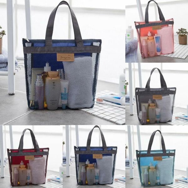 

storage bags fashion travel mesh zipper wallet case cosmetic wash bag makeup pouch