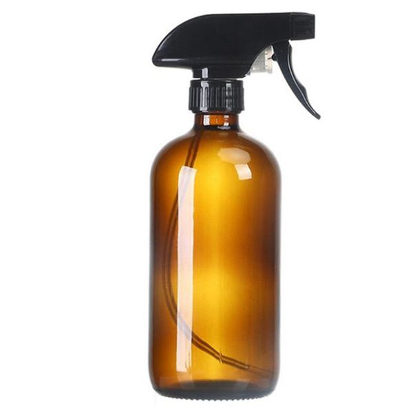 

storage bottles & jars 500ml refillable press pump glass spray bottle oils liquid container perfume atomizer travel