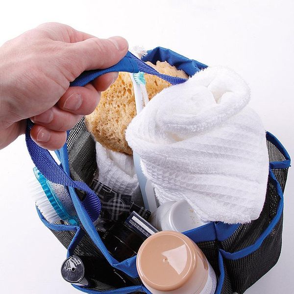 

stereoscopic 8 grid wash bag storage bathroom tools shower gel shampoo portable hollow basket bags