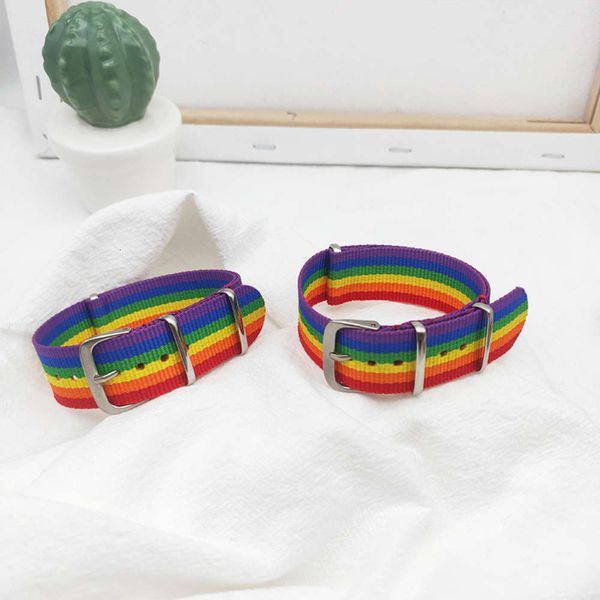 

bracelet black and white knitting hand rope six colors rainbow simple lovers bracelet lgbt jewelry net red jewelry, Golden;silver