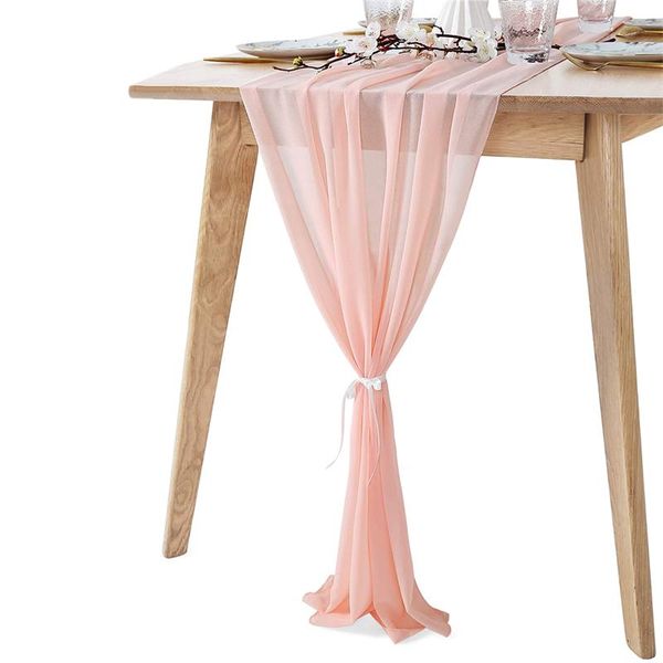 

table cloth chiffon flag el decorative style runner home wedding party decoration