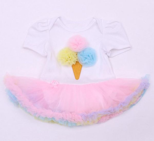 

baby romper birthday costumes gifts infant toddler girl ice cream rompers outfits born party kids jumpsuit ruffle dress jumpsuits, Blue