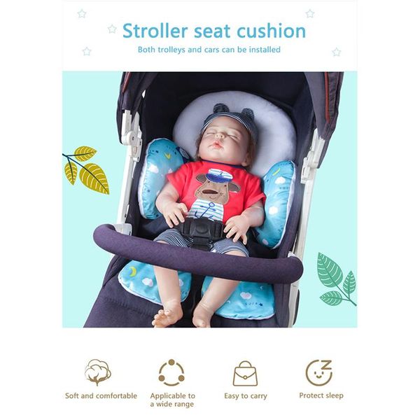 

baby pusher pad thick protective cotton two-sided upholstered child safety seat cushion stroller parts & accessories