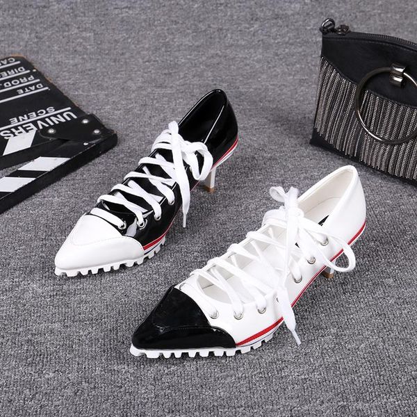 

dress shoes sapato feminino scarpin woman elegant sapatos femininas high heeled luxury pumps, Black