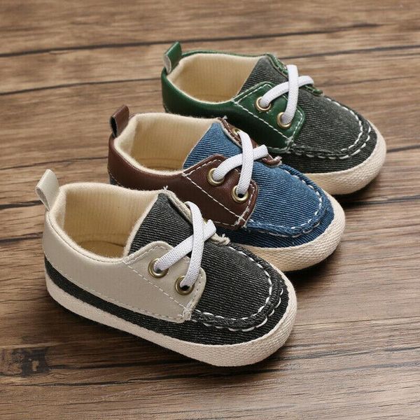 

first walkers 2021 born baby shoes canvas toddler boy girl soft sole crib anti-slip sneakers walker 0-18months
