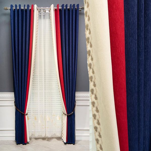 

curtain & drapes chinese luxury warm color decorative curtains for living room and bedroom high quality